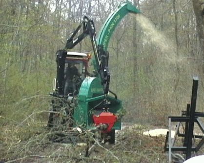 Broyeur à 6 couteaux radiaux de 600 mm sur remorque routière avec grue - SUPER-PAIN 1700TA 300CV_2