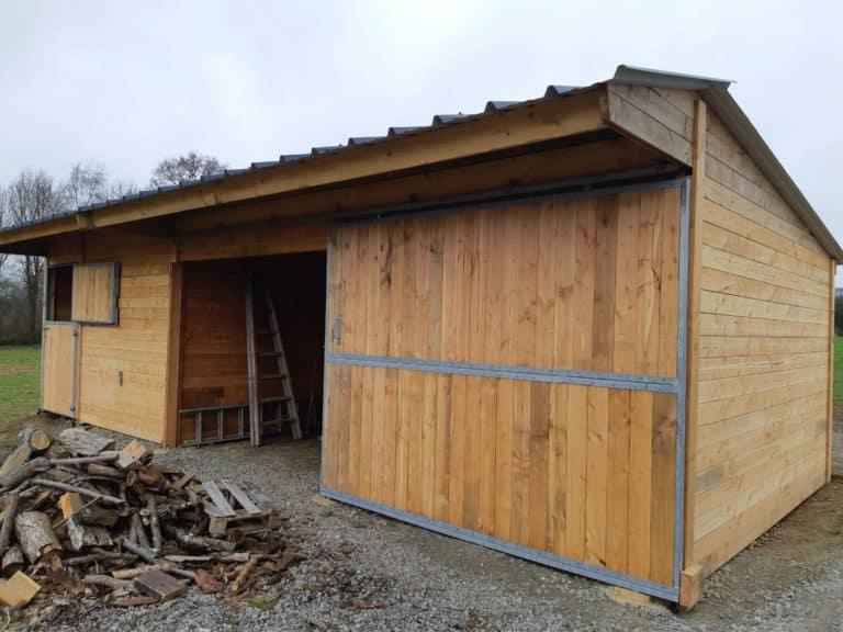 Module box et abri avec retour - BOX034 - 100% bois français, épaisseur 48mm_2