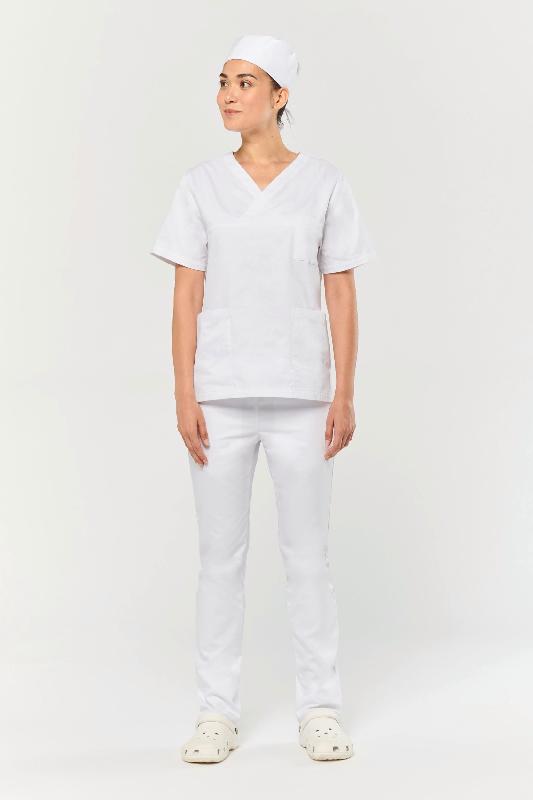 Pantalon polycoton femme WK708 - Norme ISO 15797 - Ceinture élastiquée, poches italiennes et arrière renforcées_2