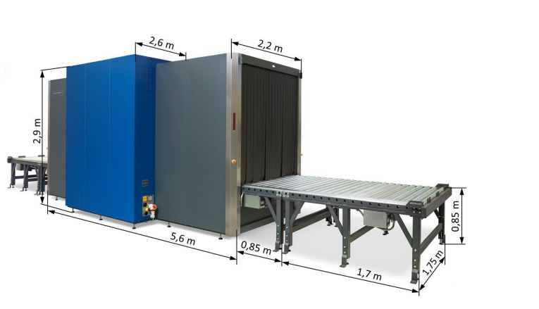 Scanner de fret à rayons X avancé à double vue pour inspection de marchandises consolidées et palettisées - HI-SCAN 180180-2is pro_2