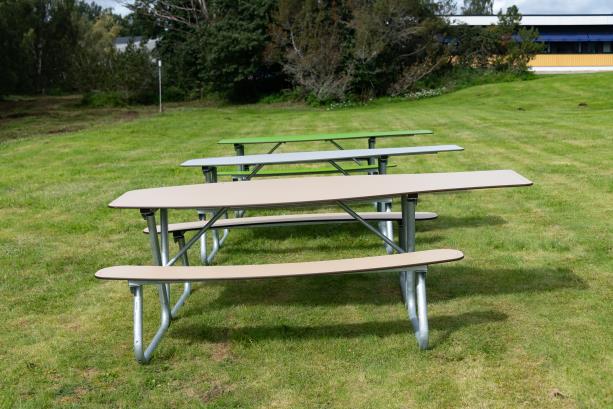 Table de pique-nique Olvon HPL - 8101378 - Hags - Beige - Montage en 1 heure_2
