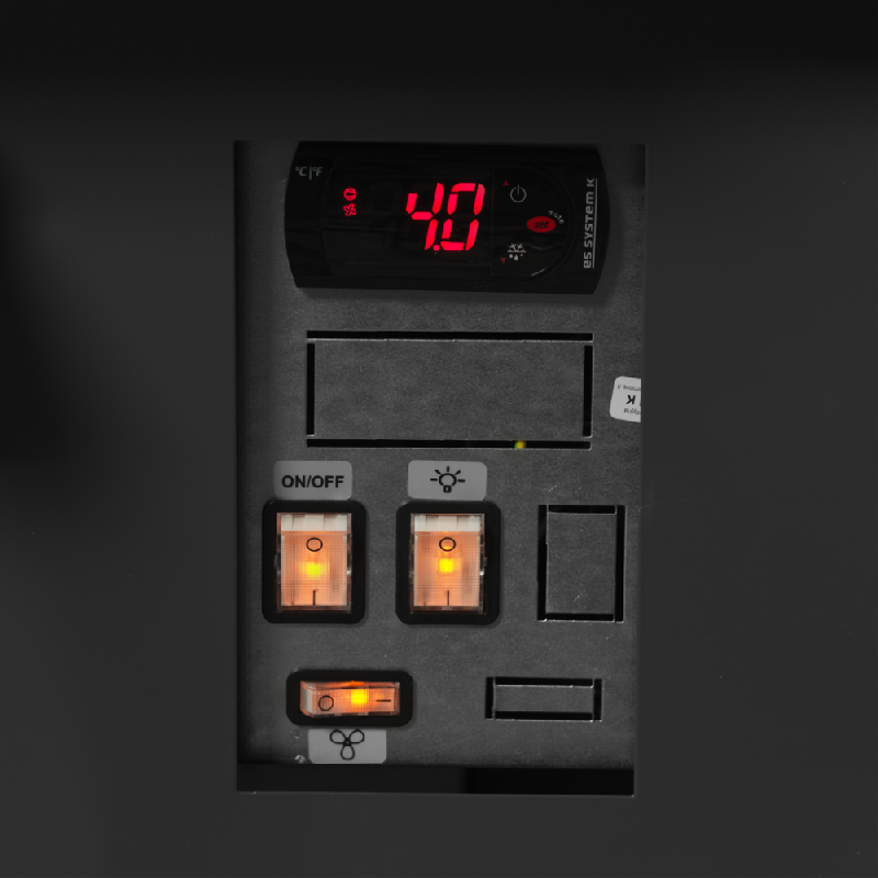 Vitrine réfrigérée SOCB37582A - présentation plats préparés et fromages - éclairage LED - façade vitrée ouvrante_2