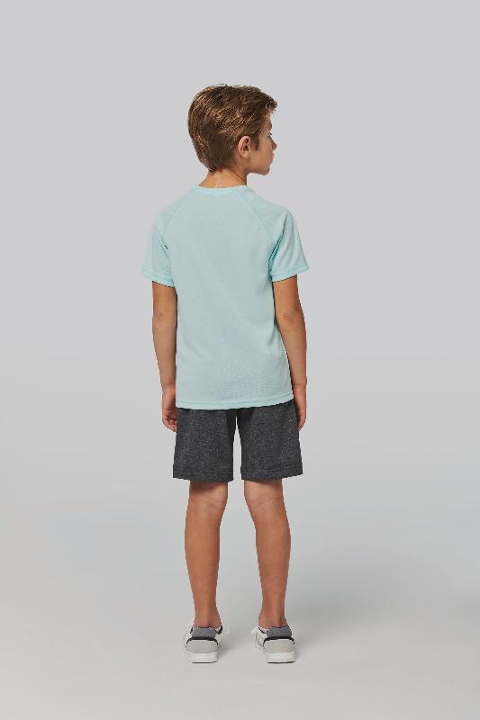 T-shirt sport manches courtes enfant - Proact - 100% polyester, séchage rapide - Réf: PA445_2
