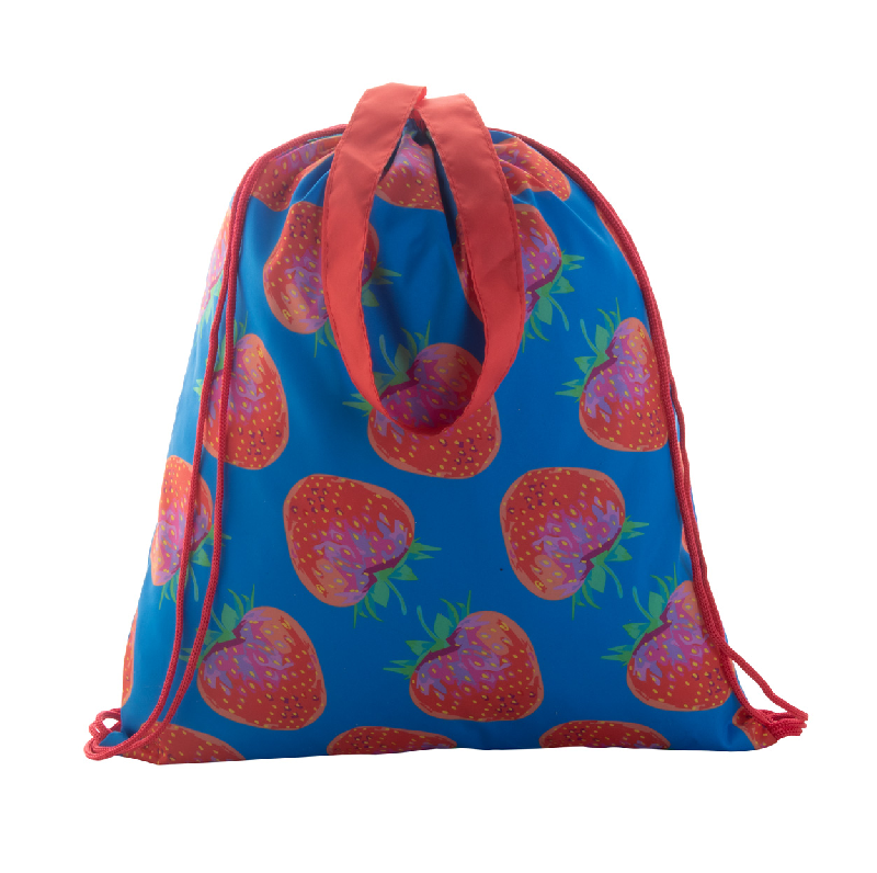 Sac piscine personnalisé - sur mesure avec cordes colorées et longues anses en polyester 190T_2