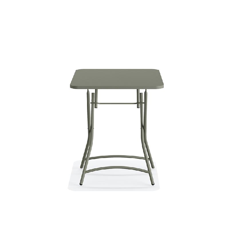 Breeze - Table de bistrot pliable 60x60 cm en métal Vert_2