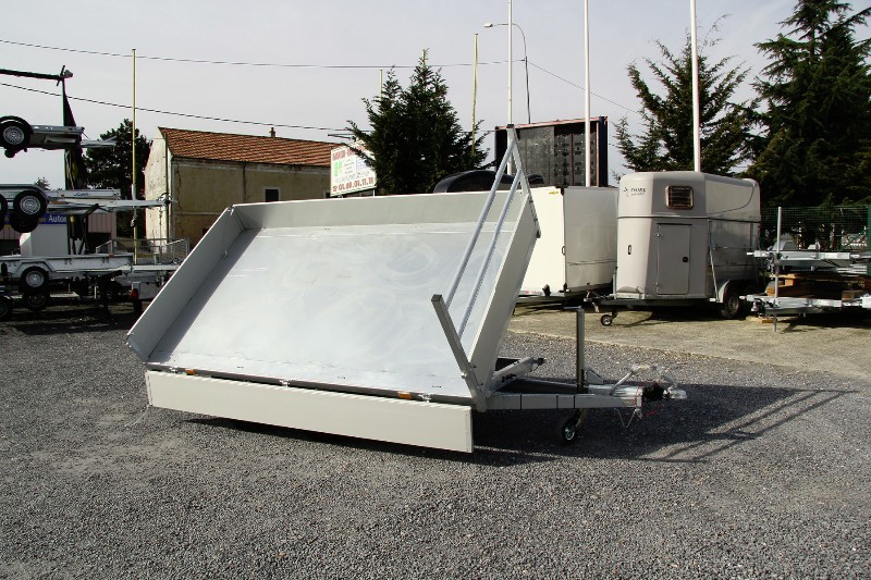 Remorque benne hydraulique tri-benne Debon BEN 180 - PW 2.2 avec pompe électrique SPX et batterie_2