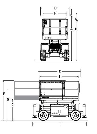Sj6832 rte - nacelle ciseaux tout-terrain - skyjack - 11,75 m_2