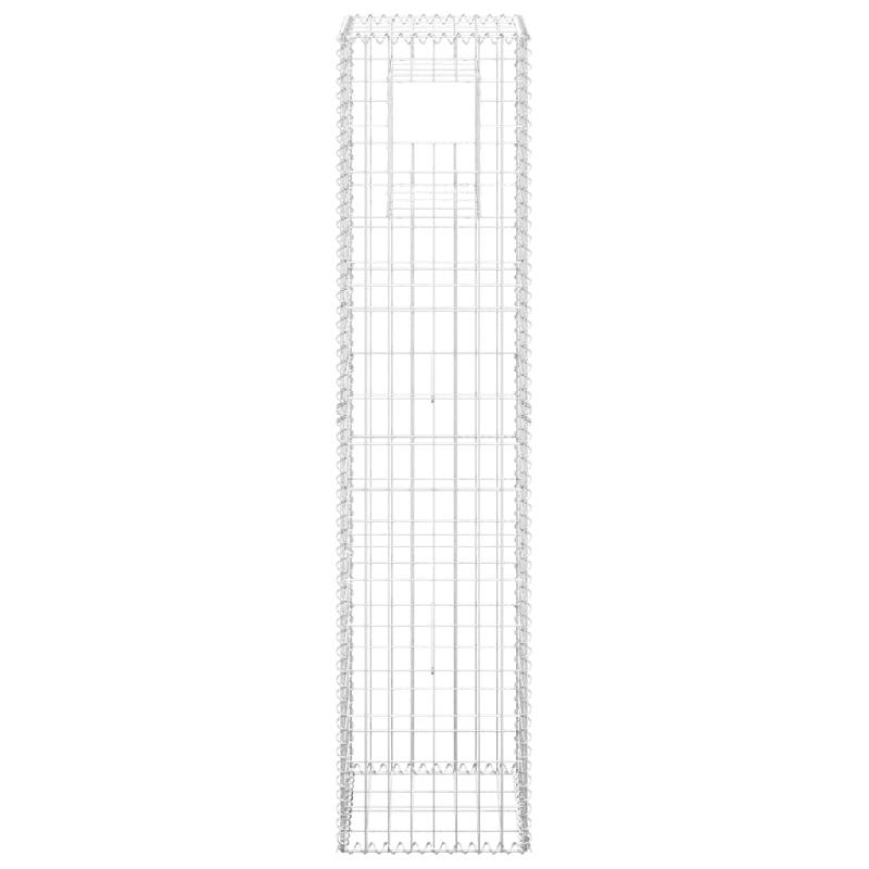Vidaxl poteaux à panier de gabion 2 pcs 40x40x180 cm fer 151265_2