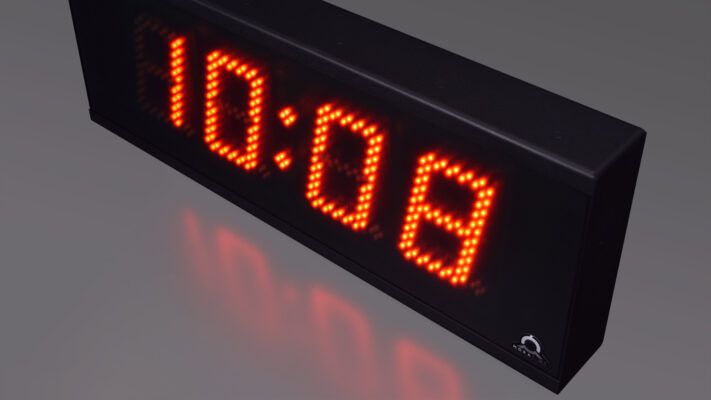 Eco-M-DSC - Horloges numériques Mobatime - 100 mm pour 40 à 60 m - Design contemporain et usage extérieur_2