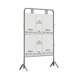 Panneau électoral résistant - taille XL - cadre en acier galvanisé - surface 1,70 x 1,50 m_2