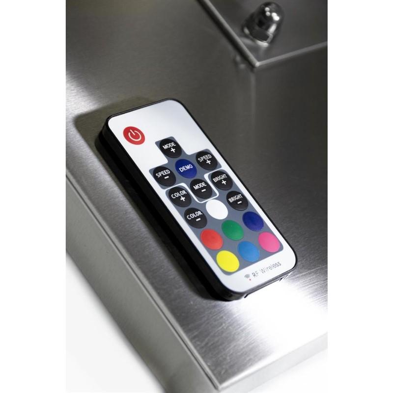 Porte-menu mural à LED couleurs en inox 4xA4 | Securit - CU937_2