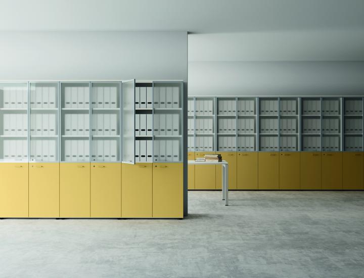 Rangement de bureau à porte battante EVO - Ref : 114889_2