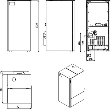 Performa Q Easy Clean - Chaudière à granulés Red 35 kW avec système de nettoyage automatique et contrôle intelligent de combustion_2