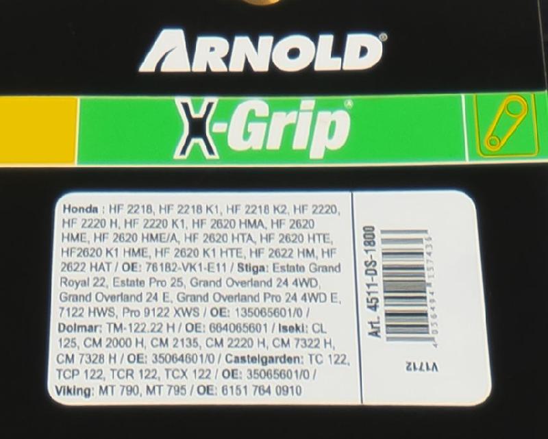 Courroie dentée trapézoïdale X-Grip - Type 25DS8M1800_2