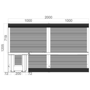 Crash barrière de sécurité en aluminium - Grande porte ouverture à GAUCHE - Réf.: 101154 - Structure pliable et légère pour événements_2