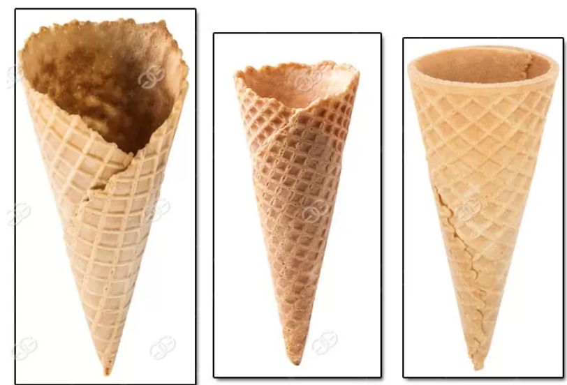 Appareil automatisé pour fabrication de biscuits croquants en forme de cône