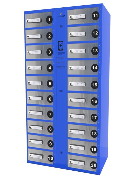 Station de charge multi appareils équipée de prises électriques européennes