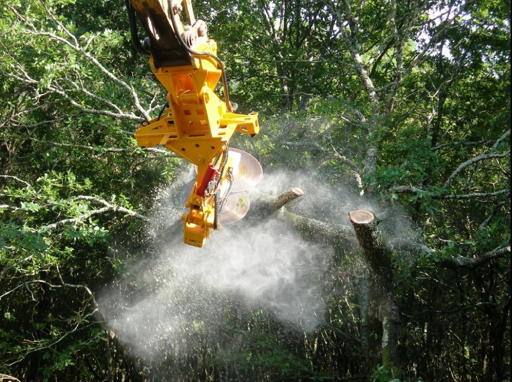 Taille-haie hydraulique LEM Ø900 - KIROGN - largeur de coupe 90 à 154 cm - corps léger et inoxydable_2