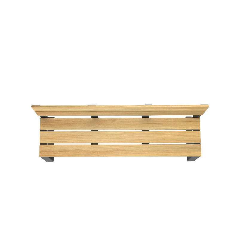 Banc Havane 1800 mm en Robinier et pieds fonte_2