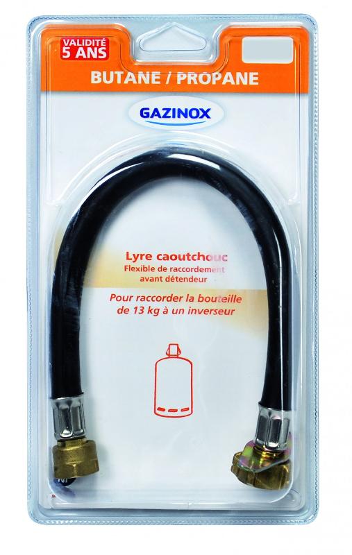Lyre de raccordement en caoutchouc - gaz butane/propane - femelle - GAZINOX_2