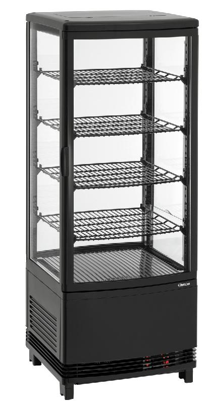 Mini vitrine réfrigérée 98L2T noir 700698 Bartscher_2