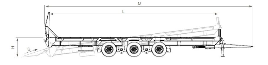 Pea 130 - Remorque porte engin agricole Gourdon - 8 points d'ancrage latéraux avec manilles CE - Flèche réglable, rampes acier + bois_2