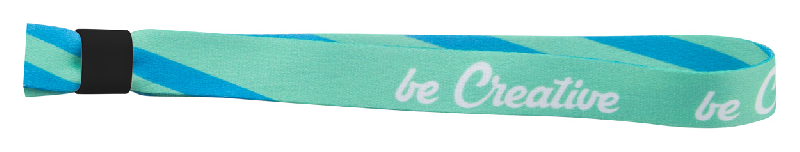Bracelet festival personnalisable en polyester - verrou de sécurité en plastique - marquage sublimation recto-verso_2