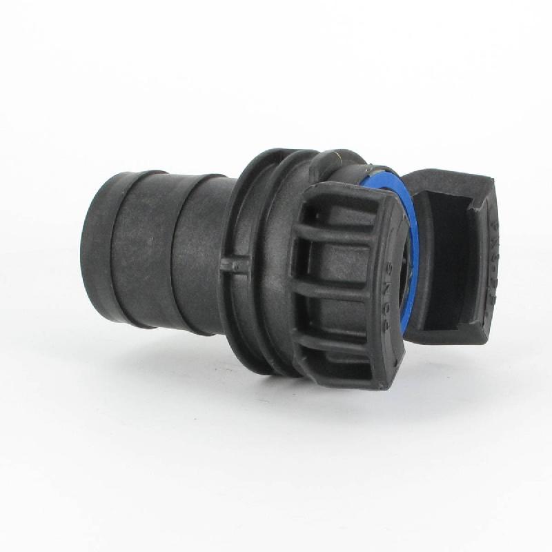 Demi-raccord symétrique avec verrou - DN 50 mm - Embout annelé Ø 55 mm - PP_2