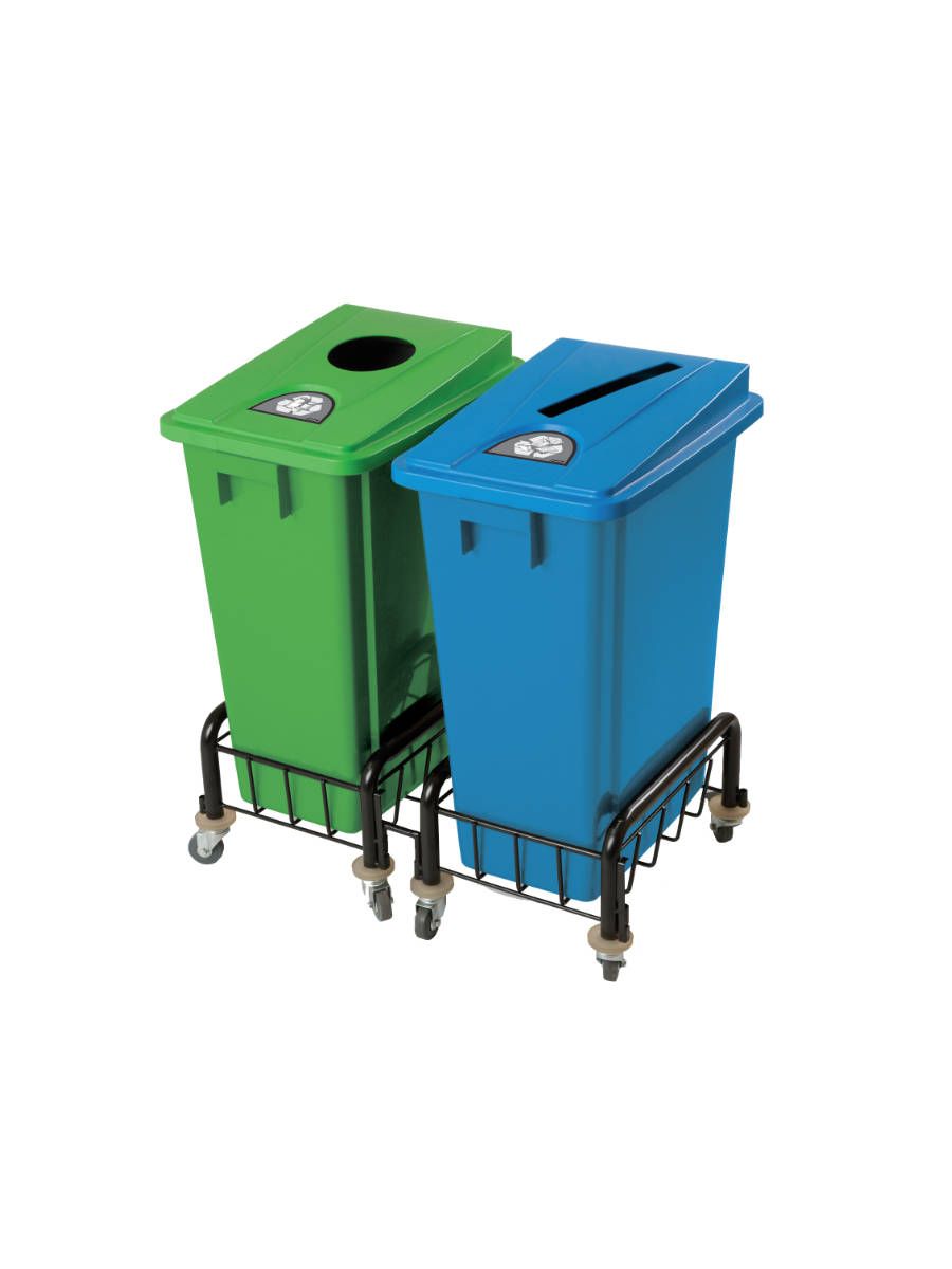 Collecteurs de déchets - Poubelle tri sélectif modulable Mix & Match intérieur - Bacs de 40, 60 ou 80L - 7 coloris_2