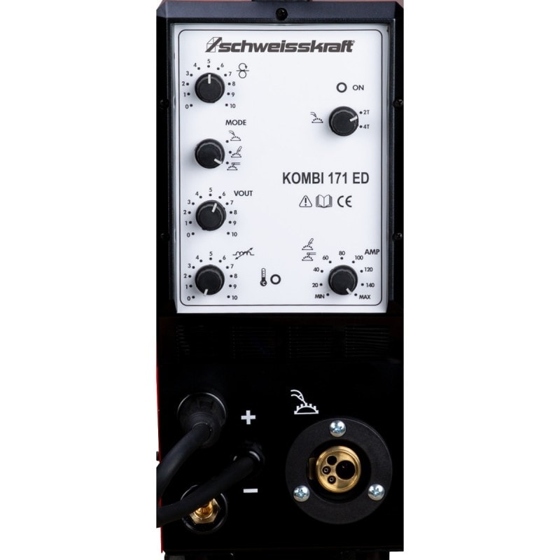 Poste à souder professionnel Schweisskraft Kombi 171 ED - multifonction MIG/MAG, TIG, électrode - 1087057_2