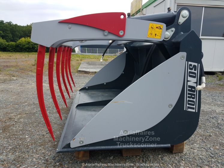 Godet grappin crocodile EURO/MAILLEUX - Sonarol Multibenne BMS LK SNR 1500 - Largeur 1500 mm, 2 vérins hydrauliques_2