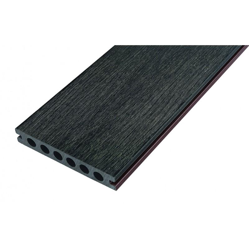 Pack 1 m² - Lame de terrasse composite coextrudé Supra avec accessoires, 3600 x 145 x 23 mm - Coloris Charbon (4 coloris disponibles)_2