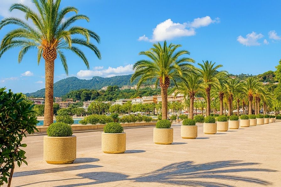 Jardinière ronde en béton - Article 230 - Diamètre et hauteur variables - Résistante aux climats marins et personnalisable_2