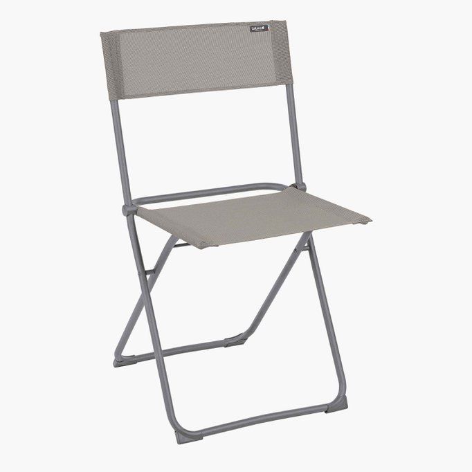 Lfm2600_8556 - Chaise pliante Balcony Batyline® Iso Terre - Lafuma - Tube acier laqué - Résistance 140 kg_2