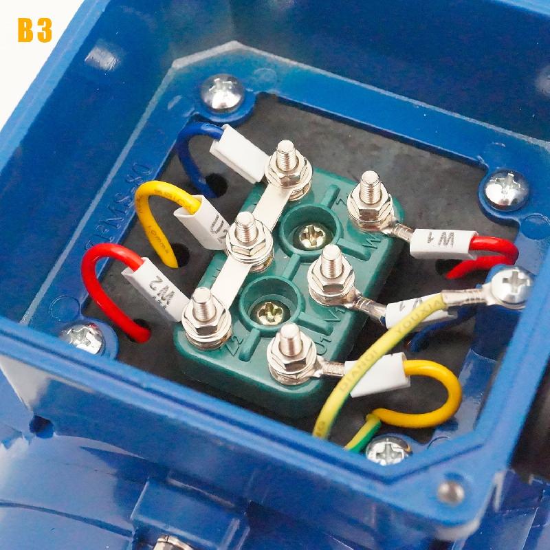 Moteur électrique 230/400v 2,2 Kw 3000 Tr/min  Cemer Ms Alu - Bride B34 - Arbre ø19mm_2