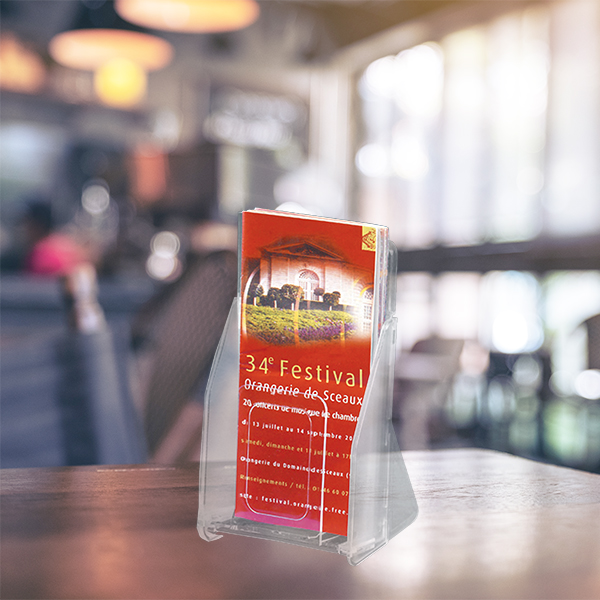 Présentoir Blue-Line® simple-case 1/3 A4 - Transparent - Réf : 620166_2