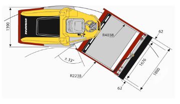 Rouleaux monocylindres Dynapac CA134/144 - 5 500 kg - Moteur John Deere 62 kW_2
