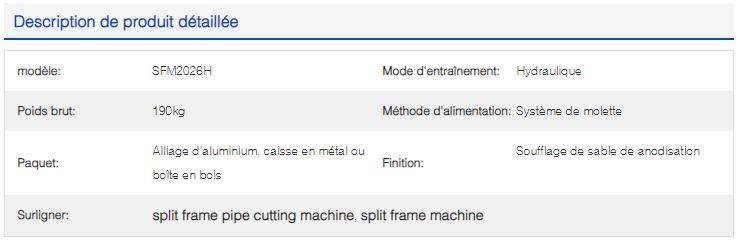 Sfm2026h - coupe industrielle - Bohyar - poids brut 190kg - machine portative et haut-précise_2