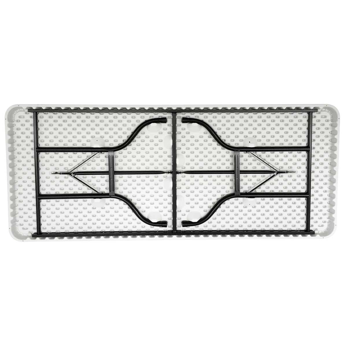 Table pliante monobloc 183 cm - 8 places - Polyéthylène haute densité et acier époxy - Intérieur/Extérieur - Charge 200 kg_2