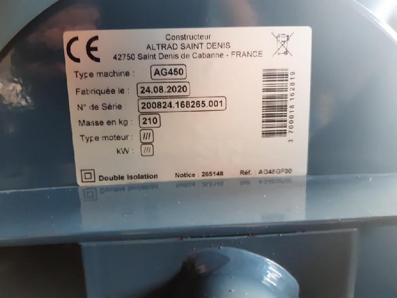 Bétonnière ALTRAD AG 450 - Attelage 3 points - Cuve 420L - Neuve, jamais utilisée_2