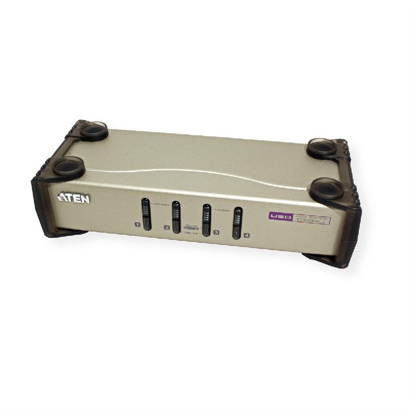Aten cs84u switch kvm vga, ps/2+usb, 4 ports_2