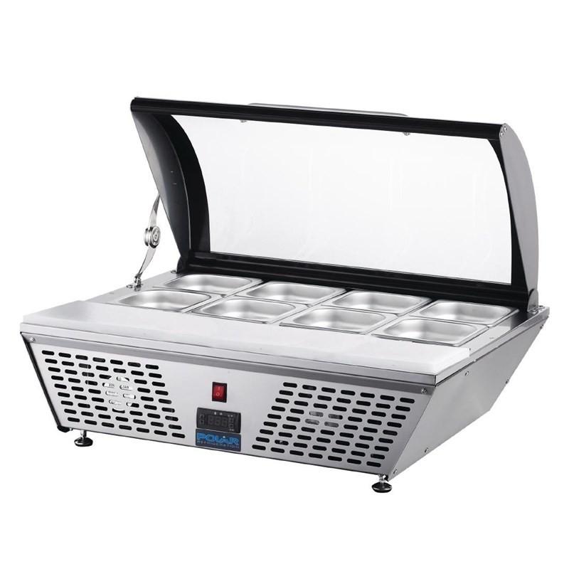 Comptoir de préparation positif économe en énergie Série G 4 x GN 1/3 GP293 Polar_2