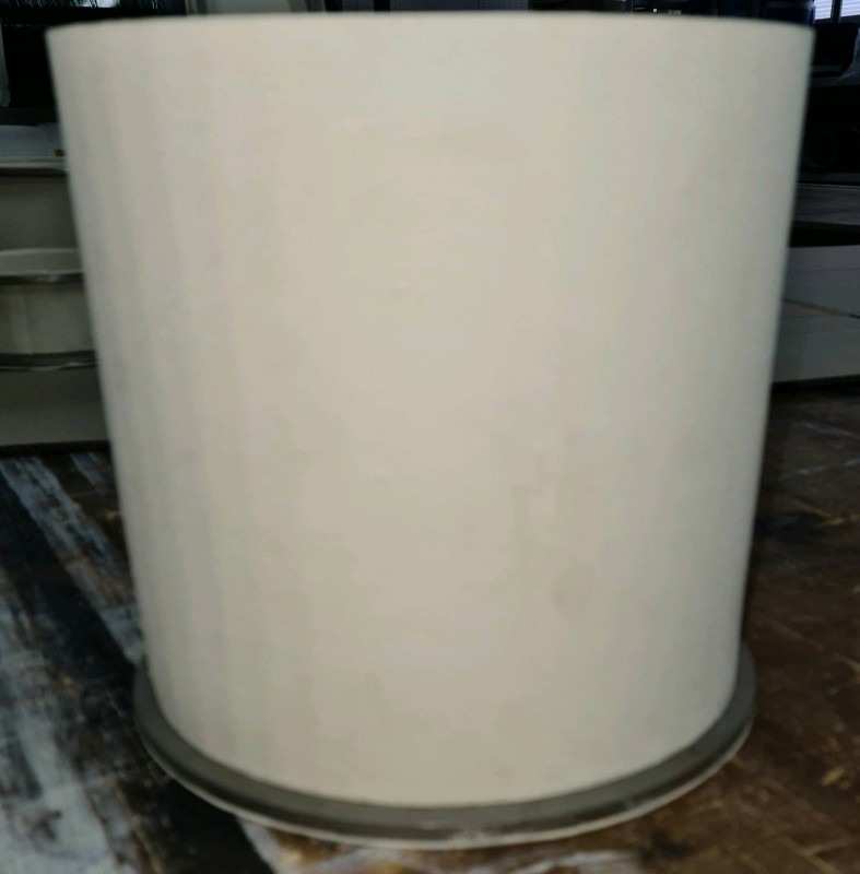 Manchette de forme cylindrique en LINAPLUS BLANC FG, usage alimentaire pour les machines de convoyage - lieu: près d'Evreux en Normandie - MTCP_2