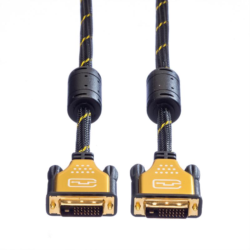 ROLINE GOLD Câble pour écran DVI, M-M, (24+1) dual link, 5 m_2