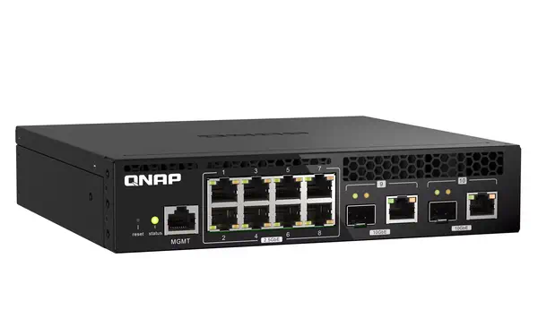 QNAP QSW-M2108R-2C commutateur réseau Géré L2 2.5G Ethernet (100/1000/2500) Connexion Ethernet, supp_2