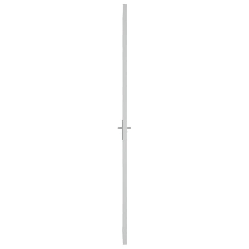Vidaxl porte intérieure 83x201,5 cm blanc verre esg et aluminium 350569_2