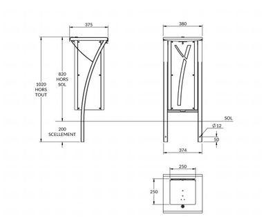 Corbeille Horizon 50 Litres en compact_2