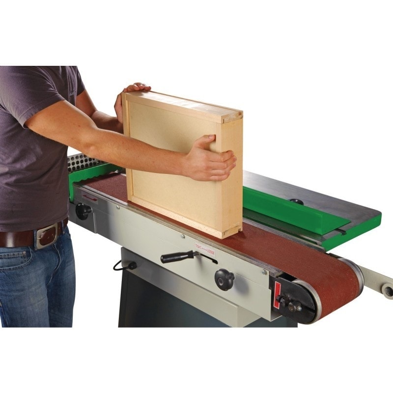 Ponceuse de chants Holzstar KSO 850 (400 V) - Bande abrasive oscillante - Table réglable et robuste_2