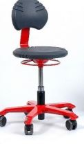 Siège ergonomique PICO pour encadrants de Petite Enfance (ATSEM) - Réglable, sur roulettes, coloris variés_2