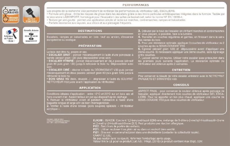 Vitrificateur gel escalier V33 - incolore mat - 2.5L - anti-glisse et anti-goutte_2
